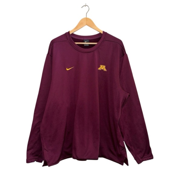 NIKE Minnesota Golden Gophers Maroon Gold Pullover Thermal Elevated NCAA Men 3XL - Picture 14 of 14